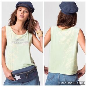 Peace Love World Bree Cropped Tank Sz L